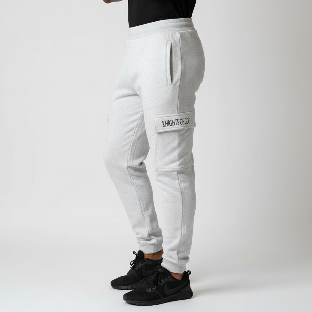 Fitted Cargo Sweatpants